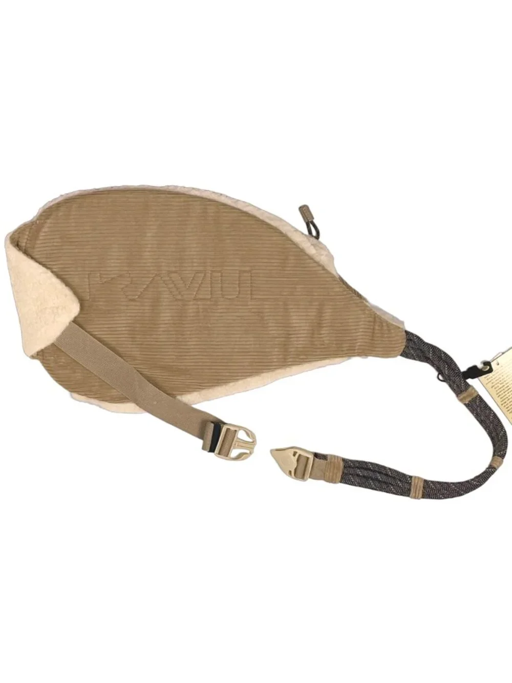 KAVU Rope Snug Bag Pebble Beach Sherpa Corduroy Sling Backpack Crossbody NWT